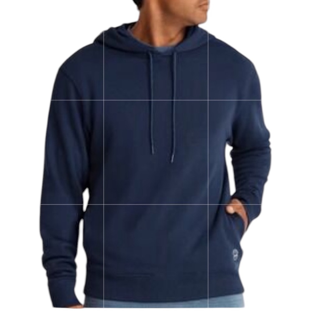 NEW Allbirds Men's R&R Hoodie in True Navy Organic Pima Cotton Blend Size Medium